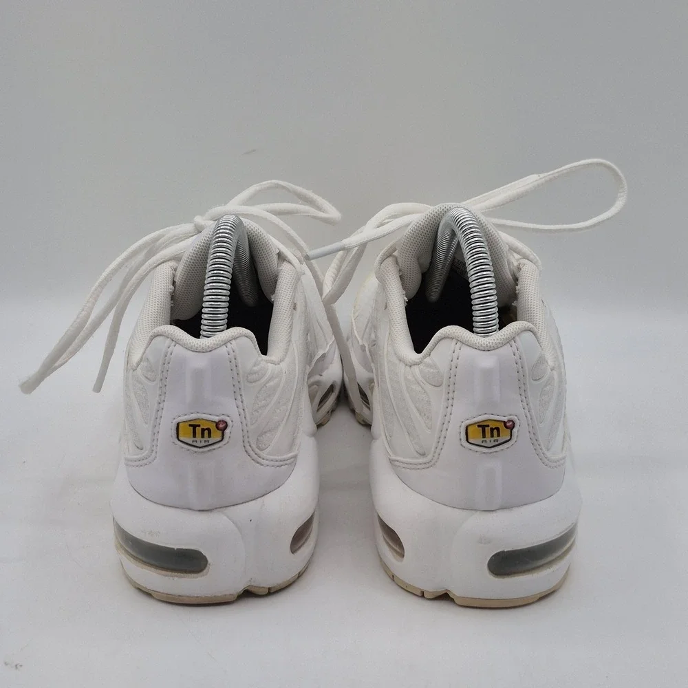 Nike Air Max Plus Shoes Youth Size 6.5Y‎ White Tn Running Sneakers CW7044-100